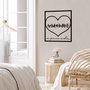 Wallity Amore Prima Vista 2 - Escultura de pared de metal negra